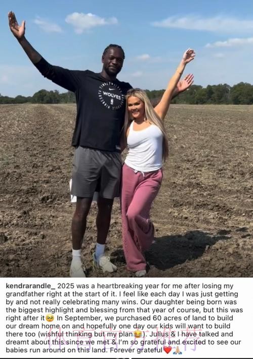 壕！兰德尔与娇妻买下24万平方米土地造梦想家园 面积＝34个足球场